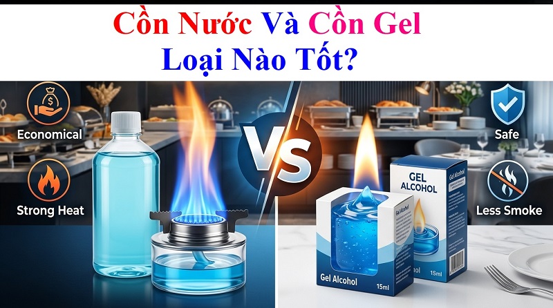 Cồn Nước Và Cồn Gel Loại Nào Tốt? So Sánh Chi Tiết Từ A–Z